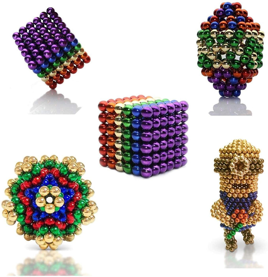 Coloful Magnet Balls Toy - 1000 PCS 5mm Magnetic Balls Cube Fidget Gadget  Toys ,Toys Magnetic Beads Stress Relief Toys for Adults 