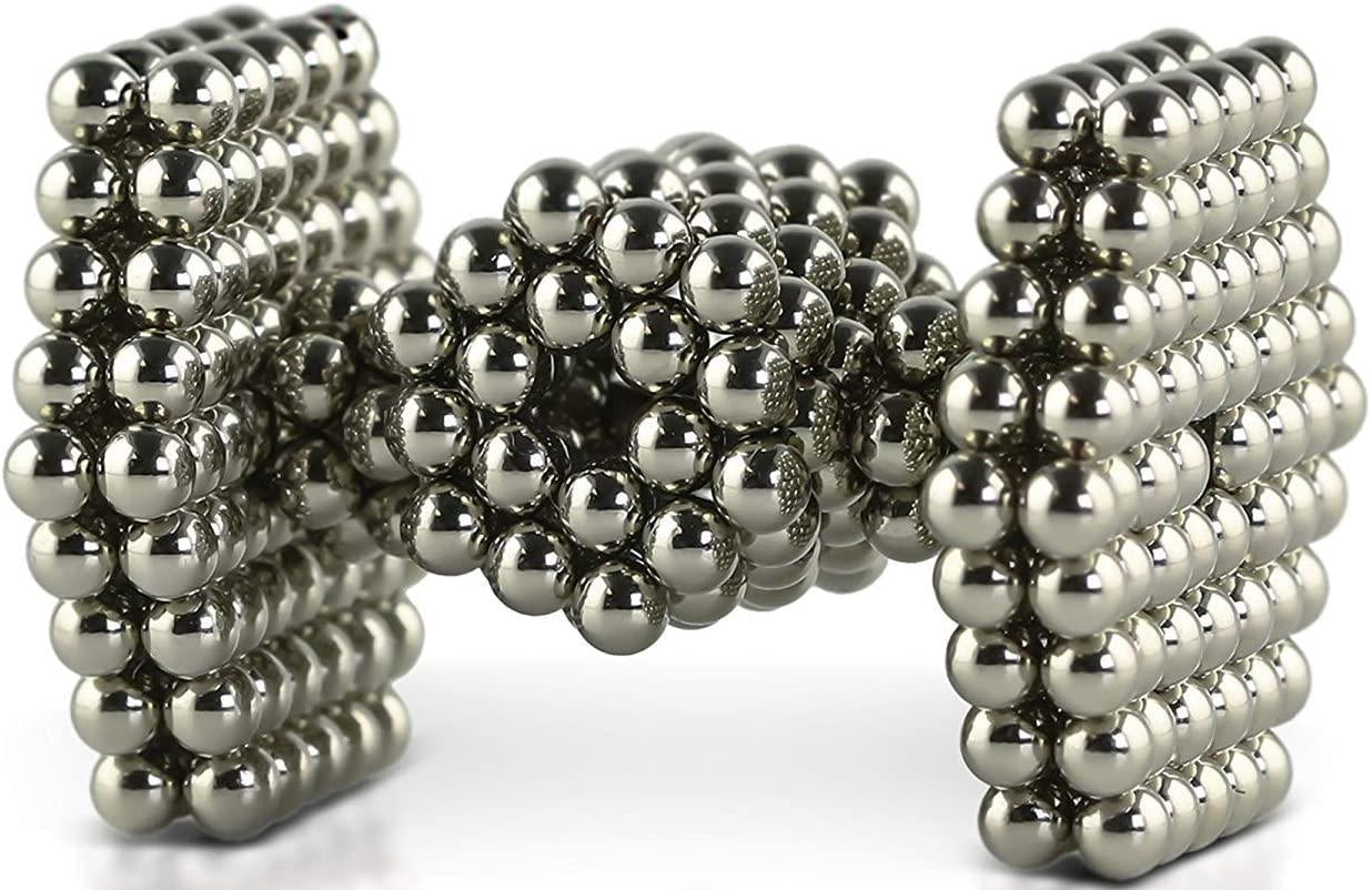 5MM Silver MagneDotz magnetic balls desktop fidget toy MagneDotZ